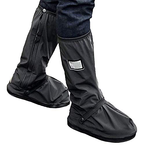 Bull spring Impermeable Cubiertas de Zapatos, Botas de Lluvia Impermeables Botas de Lluvia para Hombres, Equipo de protección para Exteriores de Motocicleta (un par)
