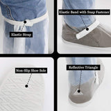 Bull spring Impermeable Cubiertas de Zapatos, Botas de Lluvia Impermeables Botas de Lluvia para Hombres, Equipo de protección para Exteriores de Motocicleta (un par)