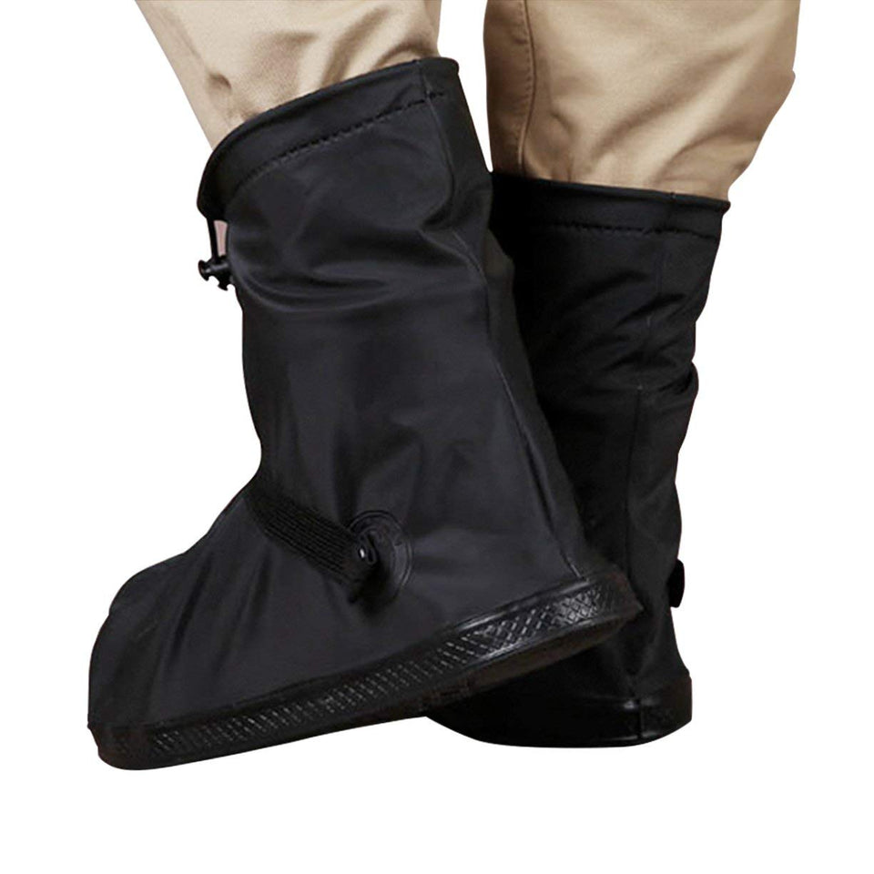 Bull spring Impermeable Cubiertas de Zapatos, Botas de Lluvia Impermeables Botas de Lluvia para Hombres, Equipo de protección para Exteriores de Motocicleta (un par)