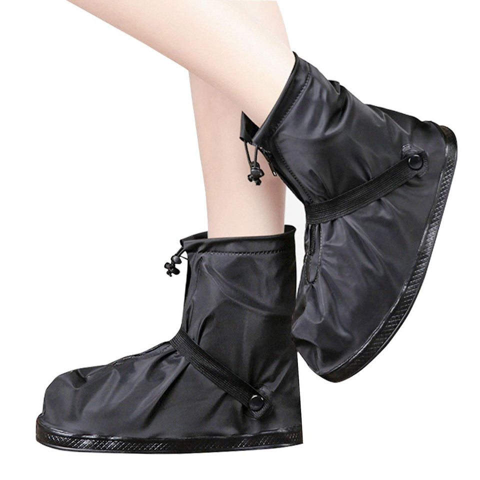 Bull spring Impermeable Cubiertas de Zapatos, Botas de Lluvia Impermeables Botas de Lluvia para Hombres, Equipo de protección para Exteriores de Motocicleta (un par)